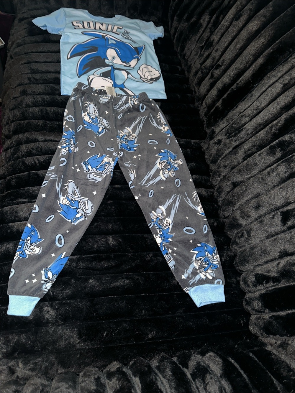 Sonic The Hedgehog Blue Kids Pajama Set